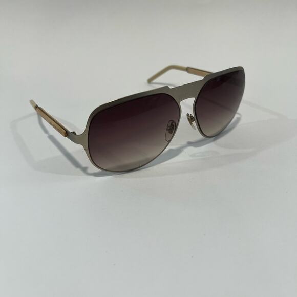 NWOT Alexander McQueen Gold Aviator Sunglasses main image 10